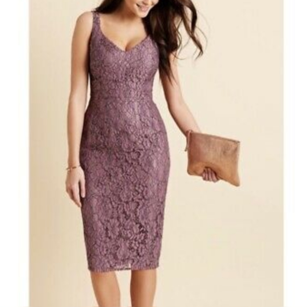 Bravissimo Meghan Lace Lilac Dress size by SC 14 (US size 12)